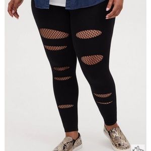 Torrid netted leggings
